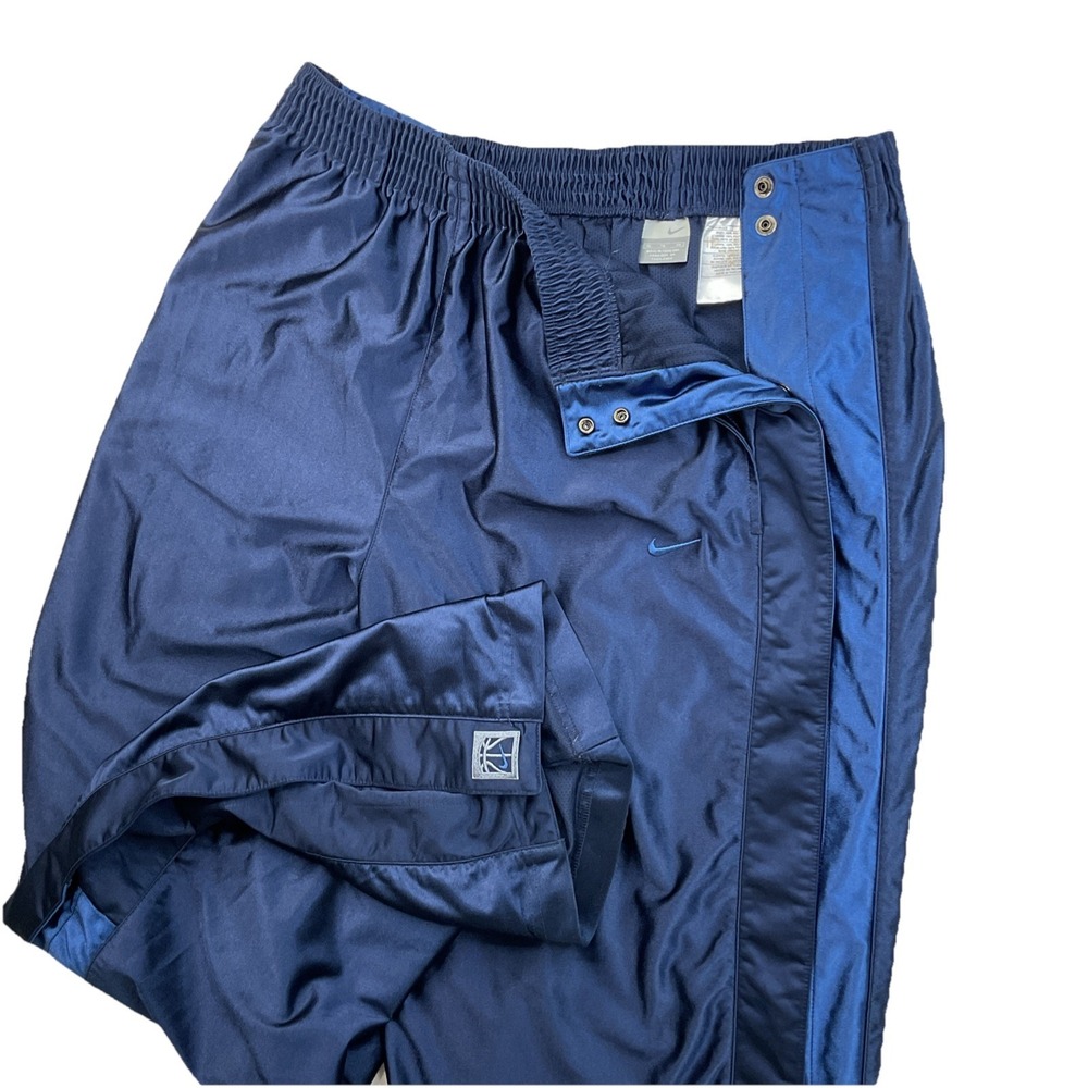 Nike Tear Away Snap Breakaway Basketball Warmup Pants Mens XL Dazzle 90s Vintage